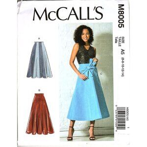 McCall's M8005 Misses 6 to 14 Mini and Maxi Skirts Uncut Sewing Pattern